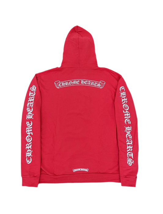 Chrome Hearts Red “Scroll Hoodie“