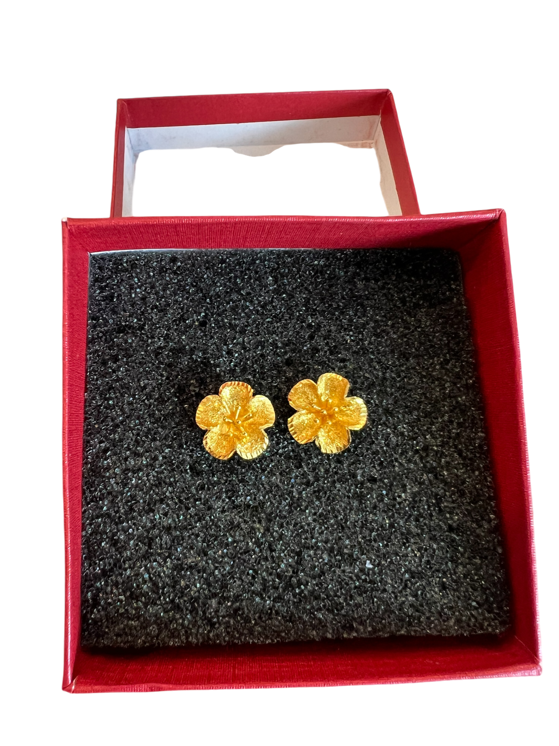 24k Flower Earrings