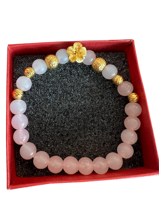 24k Ball x Flower Bracelet