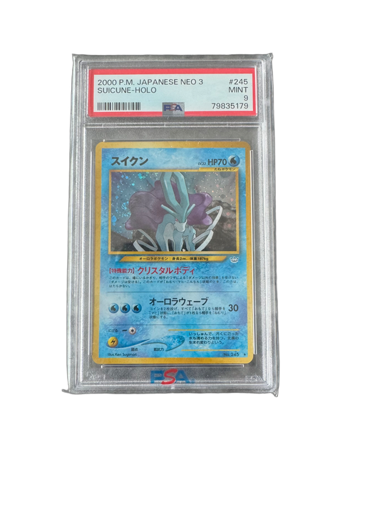 2000 P.M. JAPANESE NEO 3
SUICUNE-HOLO PSA: 10