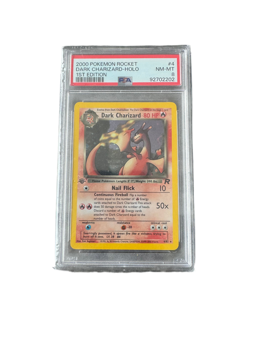 Dark Charizard 2000 Pokemon TCG
Team Rocket 1st Edition PSA:8